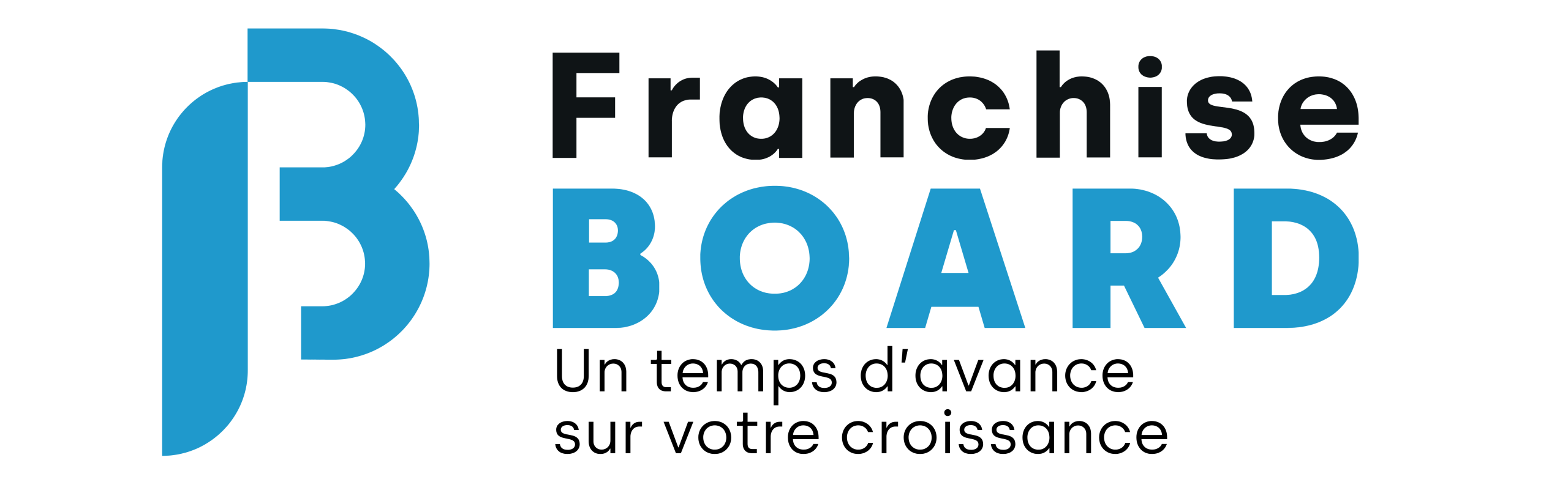 devenir franchiseur - logo franchise board bleu ciel et blanc